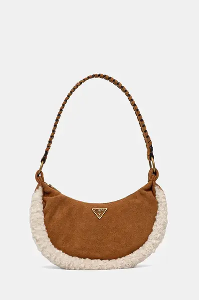 Semišová kabelka Guess AMITA