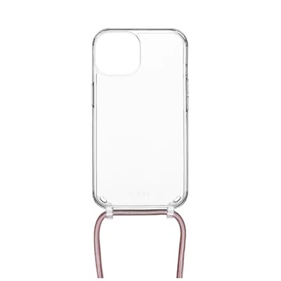 Pouzdro FIXED Pure Neck s růžovou šňůrkou na krk pro Samsung Galaxy A16 5G