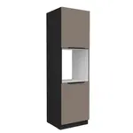 Vysoká skříňka pro vestavnou troubu Aria 60 DP-210 2F Barva korpusu: Černá, Barva dvířek: TA - Sandgrau AFM
