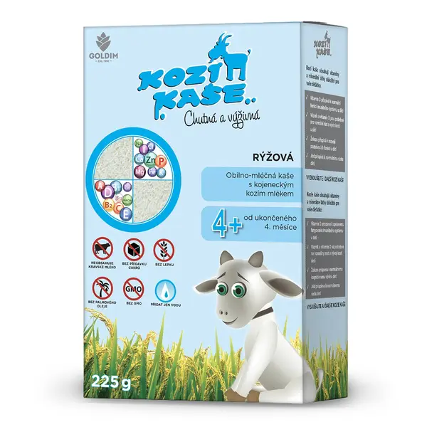 Kozí kaše Rýžová 4m+ 225 g