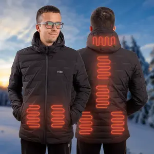 Pánská vyhřívaná bunda W-TEC HEATborg černá 3XL