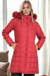 Z9653 DEWBERRY WOMEN'S COAT-BURGUNDY