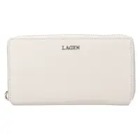 Dámská kožená peněženka Lagen Quenby - světle šedá