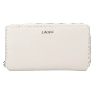 Dámská kožená peněženka Lagen Quenby - světle šedá