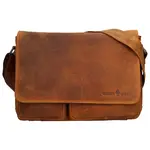 Pánská kožená taška přes rameno Greenwood Josh - světle hnědá