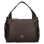 Dámska kožená kabelka Gianní Conti Marcela - tmavo hnedá