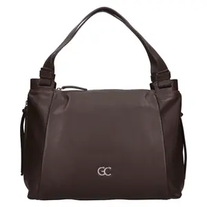 Dámska kožená kabelka Gianní Conti Marcela - tmavo hnedá