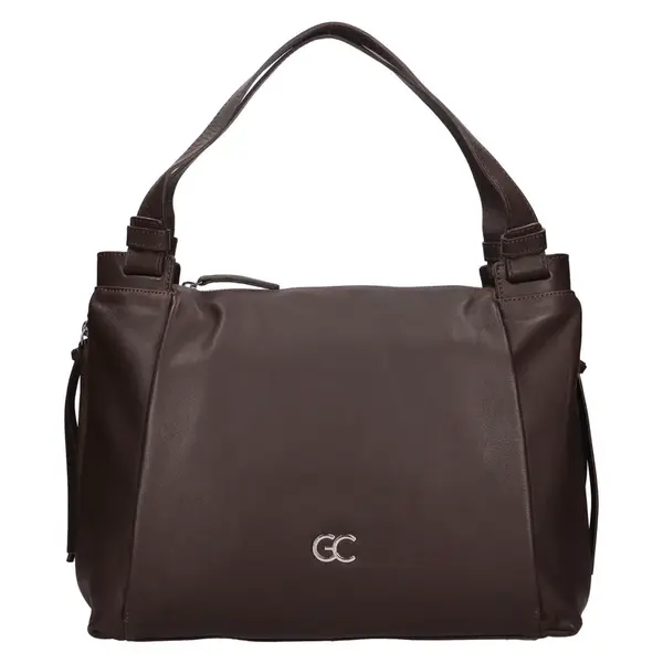 Dámska kožená kabelka Gianní Conti Marcela - tmavo hnedá