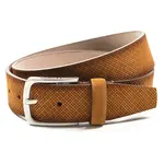 Kožený pánský koňakový opasek Lerros Bruce