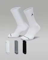 Jordan Unisex Everyday Cushion Poly Crew Socks 3pair XL