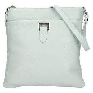 Dámska kožená crossbody kabelka Italia Gotta - modro-zelená