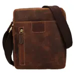 Pánska kožená taška cez rameno HGL Luis - koňak