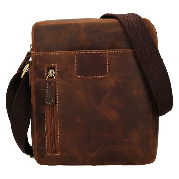 Pánska kožená taška cez rameno HGL Luis - koňak