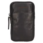 Dámska kožená crossbody kabelka na telefón Justified Dana - čierna