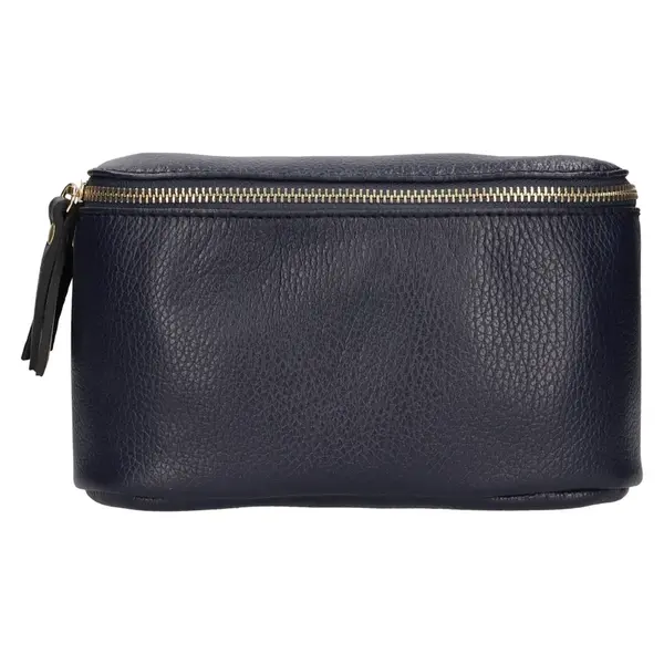 Dámská kožená ledvinka Italia Milagros - tmavě modrá