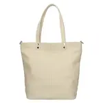 Dámská kožená kabelka Italia Elena - světle béžová