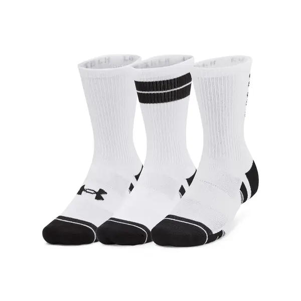 Under Armour Perf Tech Nov 3pk Crew Socks L