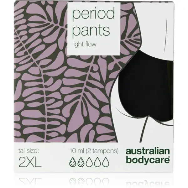 Australian Bodycare Period Pants menstruační kalhotky pro slabou menstruaci velikost XXL 1 ks