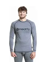 Meatfly pánské termo tričko Avery Charcoal Heather | Šedá | Velikost M