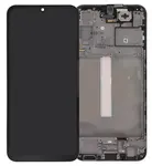 LCD display + dotyková deska + přední kryt pro Samsung Galaxy A25 A256, black