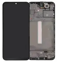 LCD display + dotyková deska + přední kryt pro Samsung Galaxy A25 A256, black