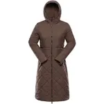 ALPINE PRO STAWA Dámský zimní kabát, hnědá, velikost