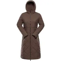 ALPINE PRO STAWA Dámský zimní kabát, hnědá, velikost