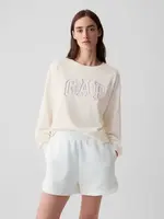 Biela dámska oversize mikina s logom GAP