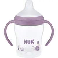 NUK Perfect Match Hippo fľaštička na učenie s kontrolou teploty 6m+ 150 ml