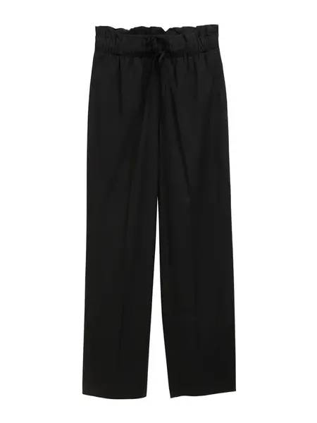 TOM TAILOR DENIM Plisované nohavice  čierna