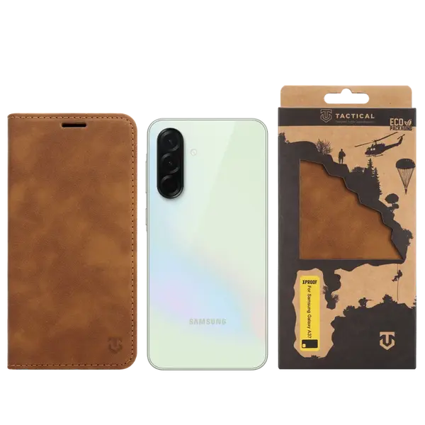 Flipové pouzdro Tactical Xproof pro Samsung Galaxy A37, mud brown