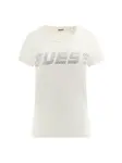 GUESS Funkčné tričko 'KIARA'  strieborná / biela