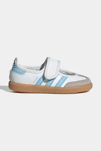 Dětské kožené baleríny adidas Originals SAMBA JANE