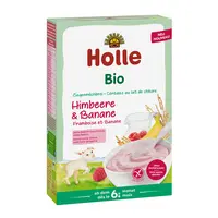 HOLLE bio kaše s kozím mlékem, malinami a banánem 200 g