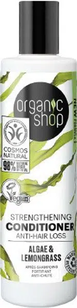 ORGANIC SHOP Posilující kondicionér proti vypadávání vlasů Řasy a citronová tráva 280 ml