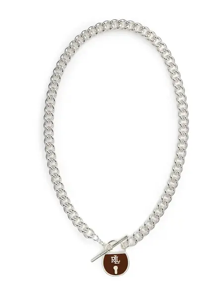 Lauren Ralph Lauren Retiazka  hnedá / strieborná