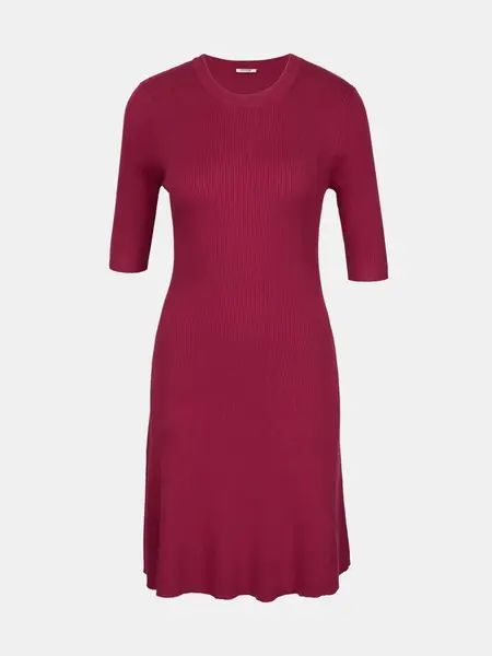 Bordové dámske midi šaty ORSAY