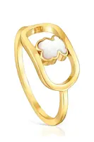 Pozlátený prsteň Tous