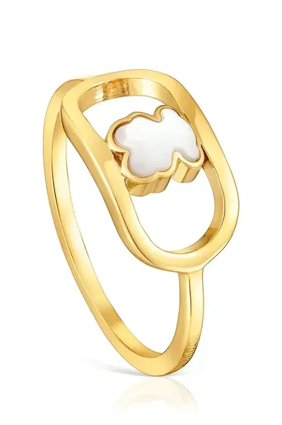 Pozlátený prsteň Tous