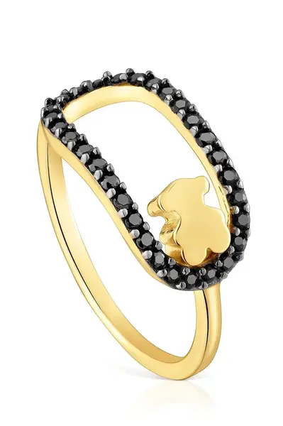 Pozlátený prsteň Tous