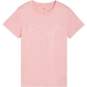 Puma W TAD ESSENTIAL HEATHER LOGO TEE Dámske tričko, lososová, veľkosť