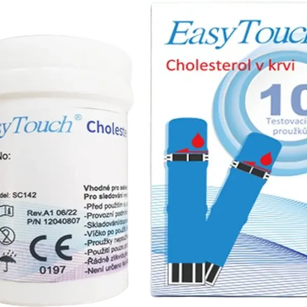EASYTOUCH Proužky cholesterol 10 ks