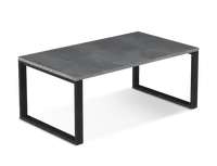 Konferenční stolek Fresco Barva desky: Beton, Barva podstavy: Černá