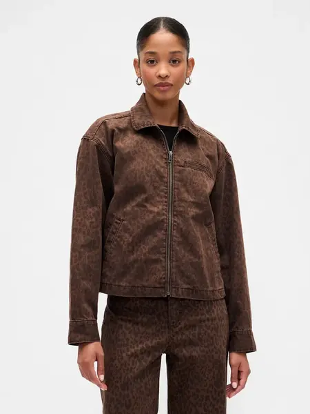 GAP Džínová crop bunda - Dámské