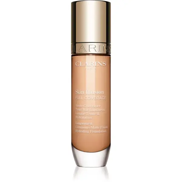 Clarins Skin Illusion Hydrating Foundation vysoce krycí make-up odstín 102.5C 30 ml