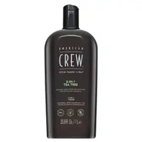 American Crew 3-in-1 Tea Tree šampon, kondicionér a sprchový gel pro každodenní použití 1000 ml