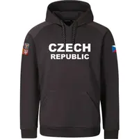 PROGRESS CZ HOODY MAN Pánská mikina pro fanoušky, tmavě šedá, velikost