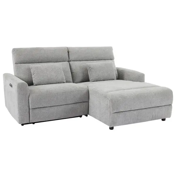 Carryhome ROHOVÁ SEDAČKA, textil, šedá