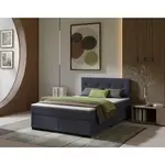 MID.YOU POSTEL BOXSPRING, 140/220 cm, antracitová