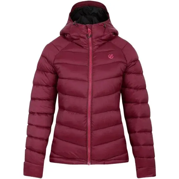 Dare2b TORREK BAFFLE Dámska prešívaná bunda, vínová, veľkosť